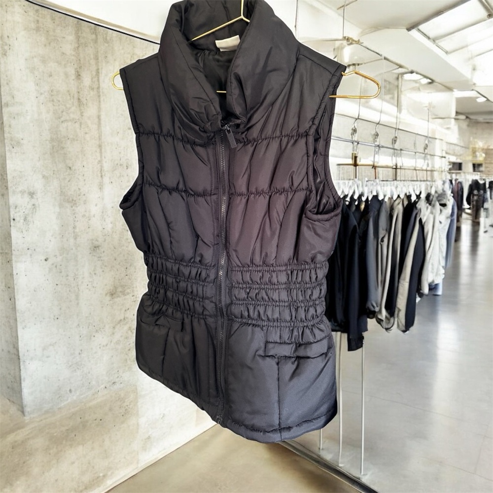 Mountain Lake Black Puffer Vest Sz.L EUC